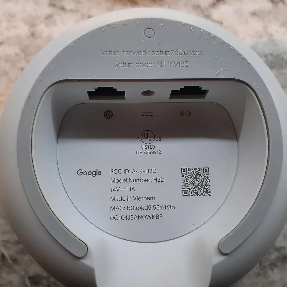 Google Nest Mesh Wifi Router and 1 Point with Google Assistant - 2 Pack - Snow